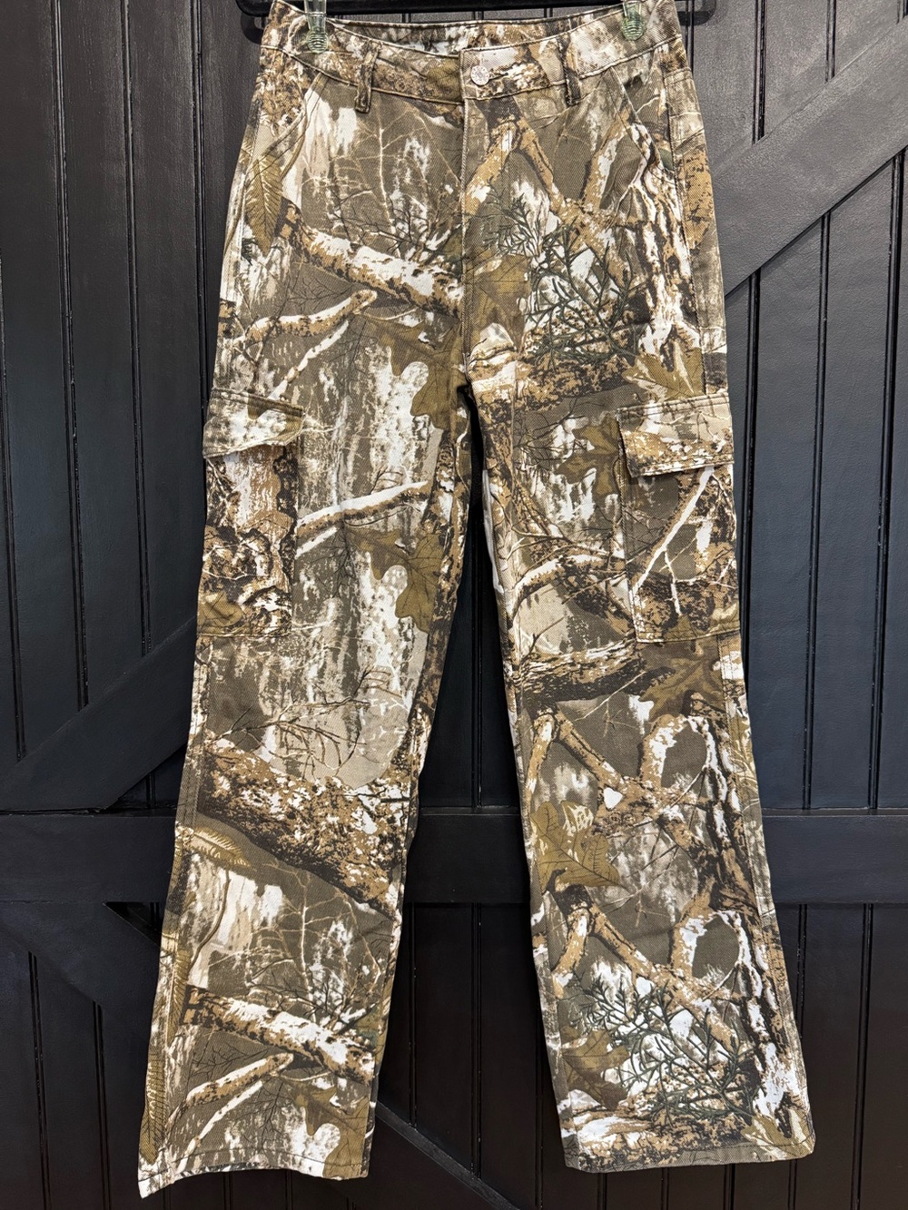 Men's Realtree-Style Camo Cargo Pants - Brown/Green